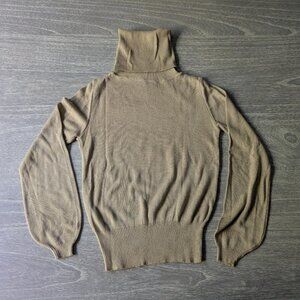 Camel High-Neck Sweater